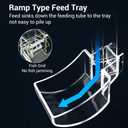 Shrimp Feeding Dish Set,Assembled Fish Shrimp Feeder Tube with Feeding Ring,Cleaning Brush for Fish Tank Fish Shrimp Crab