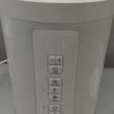 3L Stainless Steel Humidifier for Bedroom, Warm Mist Humidifiers Easy Clean, Steam Humidifier for Living Room, Whisper-Quiet and Filterless, with Sleep Mode and Timer, Auto-off Setting (White)