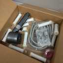 Filtered Shower Head with Handheld - High Pressure 3 Spray Modes Showerhead with Filters, 12 Replaceable Water Softener Filters for Hard Water | Ion Shower Drops Head with 75" Anti-Burst Hose (Gray)