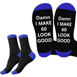Birthday Gifts for Women - Birthday Gifts for Her Socks,Stocking Stuffers,Cozy Warm Gift Ideas (Black)