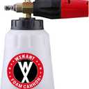 Pressure Washer Foam Cannon Heavy Duty Foam Wash Gun with 1/4 Inch Connector 1 Liter Bottle