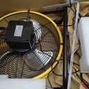 T-SUNUS 12" Solar Powered Floor Fan 13200mAh & 20W Panel, 1500 CFM