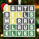 Wordle Ornament - Wordle Ornaments for Christmas Tree - Ideal Wordle Gifts for Puzzle Lovers, 2025 Special Edition Christmas Ornament, Perfect Present for Puzzle Enthusiasts, Holiday Decorations (Funny 01)