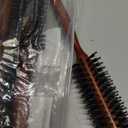 Boao 3 Pieces Boar Bristle Round Hair Brush Set for Women Men Round Drying, Styling, Curling Hair Brush with Wood Handle Quiff Roller(10/12/ 14 Rows)