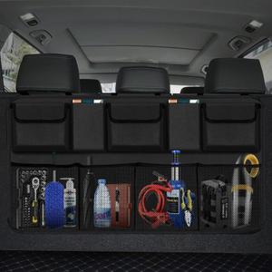 Trunk Organizer for Car, Large Capacity Car Organizers and Storage with 9 Pockets, Waterproof Backseat Hanging Organizer for SUV, Truck, MPV, Interior Accessories for Men and Women