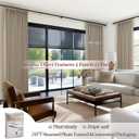 Pinch Pleated Drapes Linen Room Darkening Curtains 96 Inches Long for Bedroom, Taupe Black Out Floor to Ceiling Sound Dampening Double Layer Living Room Viral Windows Burg 2 Panels Set Burlywood Birch