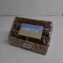 Natural Farmhouse Desk Organizers and Storage, Large Countertop Mail Holder, Tabletop Organizer (Water Hyacinth)