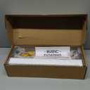 Shario White Floating Shelves - Set of 2, Wall Mounted Hanging Shelves with Black Towel Rack, Decorative Storage Shelves for Bathroom, Kitchen, Living Room & Bedroom (Modern White, 15.7 Inches)