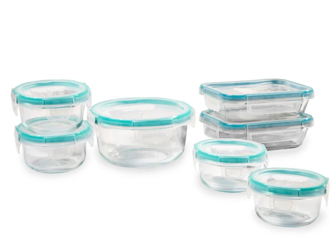 Snapware Total Solution Glass Food Storage, 14 pc