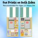 Fresh Market Doorway Kids Playhouse with Drawstring Bag, Cotton Canvas Kid Play House - Fits Most Doors - 30 Seconds to Set Up or Put Away