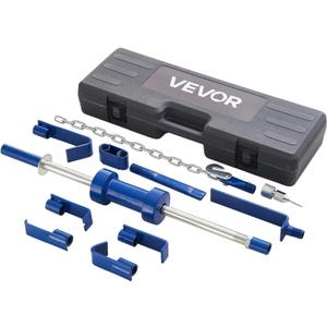 VEVOR Dent Puller Kit, 13 lbs 14-in-1 Slide Hammer Dent Removal Kit, Heavy-Duty Auto Body Truck Repair Automotive Damage Remover Tool Repair Frame with Carrying Case, Extension Rod, Non-Slip Handle