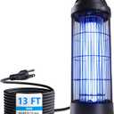 Large Size Bug Zapper Outdoor for 1/2 Acres with 13FT Power Cord, 4000V Instant Killing Grid Removable Hanging High Power Outdoor Mosquito Killer, Fly Trap Lamps for Camping Patio Home (Black)