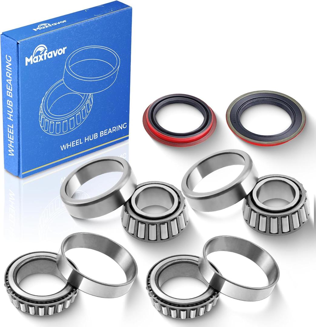 Maxfavor 6PCS Front Wheel Bearing & Seal Kit Assembly Fit for 1997-2009 Ford Explorer Ranger B2300 B2500 B3000 B4000 Mercury Mountaineer RWD Wheel Hub Bearing Seal