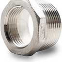 Horiznext npt 1-1/4 to 1 reducing bushing, male to female reducer stainless steel 304