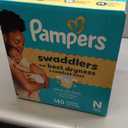 Pampers Swaddlers Diapers, Size 0 (up to 10 lbs), 140 Count, Absorbent, Keeps Baby Dry and Comfortable, Skin Safe Disposable Baby Diaper (Newborn)