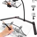 Adjustable Phone Tripod, Overhead Phone Mount, Tabletop Tripod for Cookie Decorating and Teaching Online Live Streaming and Showing Drawing Sketching Cooking