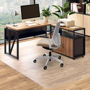 Office Chair Mat for Hard Floors, 60"x75" Large Chair Mat for Hardwood Floor, Waterproof Area Mat for Living Room, Hard Floor Protector Computer Desk Rug for Home Office (Clear)