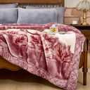 5.5 lbs Korean Mink Blanket 5979 inch,2 Ply Reversible Super Soft Cozy Luxury Bed Blanket., Throw 55x75 Inch