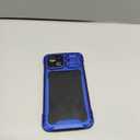 Lanhiem for iPhone 15 Metal Case, [Built-in Camera Kickstand & Glass Screen Protector] Heavy Duty Protective Rugged Full Body Military Grade Shockproof Aluminum Magnetic Cover for iPhone 15 (Blue)