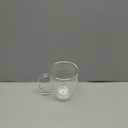 CNGLASS Large Double Wall Glass Coffee Mug 17 oz,Insulated Glass Coffee Cups with Handle,Set of 1