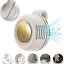 Portable Clip-On Fan, Mini USB Rechargeable 360 Rotatable Fan, 3-Speed Silent Mini Bladeless Fans