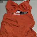 Blooming Jelly Womens Swim Skirt High Waisted Bikini Sets Tummy Control Swimsuits Mesh Sarong Wraps Bathing Suits, Medium