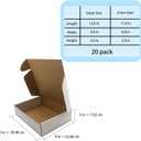 12x9x3 inch Shipping Boxes, White Corrugated Cardboard Box Literature Mailing Shipping Packaging Recyclable Storage Boxes and Craft Gifts Giving Products Business White Box Set of 20 (12''x9''x3'')