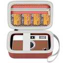Grapsa Digital Camera Case Compatible with KODAK EKTAR H35 H35N Half Frame Film Camera, Storage Holder Organizer for Kodak Ultra F9 M35 M38 Paper Shoot kamera, 35mm Film Rolls (Box Only)- Brown