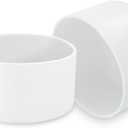 2 Pcs 3 Inch / 75mm White Water Bottle Boot, Silicone Sleeve Bumper, Accessories Bottom Protector for 20oz 30oz 40oz Tumblers