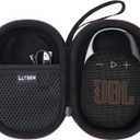 LTGEM Case Compatible with JBL Clip 4/5 Ultra Portable Waterproof Dustproof Bluetooth Speaker, Black