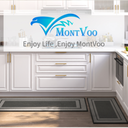 MontVoo Kitchen Rugs Rubber Non-Slip Kitchen Rugs and Mats,Washable Kitchen Mats for Floor,Absorbent Kitchen Runner Hallway, Laundry Room, in Front of Sink 19.5 x 46, 31.5 x 19.5