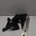 Mini Fridge Stand with 4 Locking Wheels 17.7"-25.6" Adjustable Dolly Washing Machine Stand Basefor Furniture Portable Refrigerator Dryer StandBlack