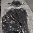 Xscape Women's Sleek Sleeveless V-Neck Gown with Cascading Ruffle and High Slit, Black, 8 (Black)