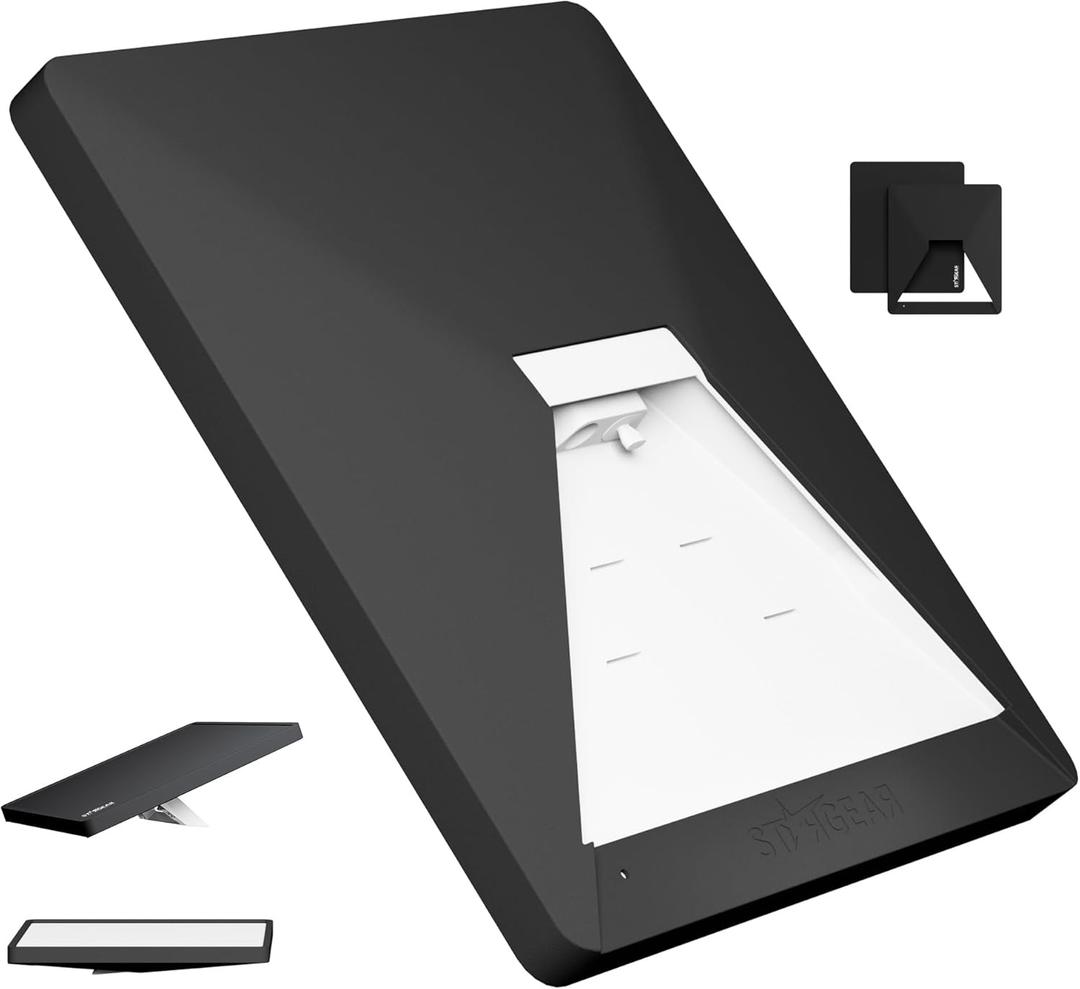 Starlink Mini Case, Mini Protective Cover Liquid Silicone Case for Starlink Satellite Dish, Accessories for Starlink Portable Protective Cover Shell with Black Sticker (Black)