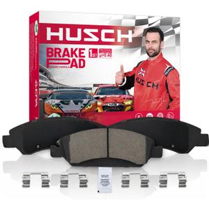 HUSCH D242 Front Ceramic Brake Pads Kit Fit For Toyota Camry 1984-1986, For Corolla 1984-1992, For MR2 1992-1995, For Paseo 1992-1999, For Tercel 1985-1994