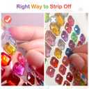 3165pcs Gem Stickers Crystal Crafts - self-Adhesive Stickers, Sticker Earrings, Children's Craft Supplies, Stickers in Various Shapes and Sizes