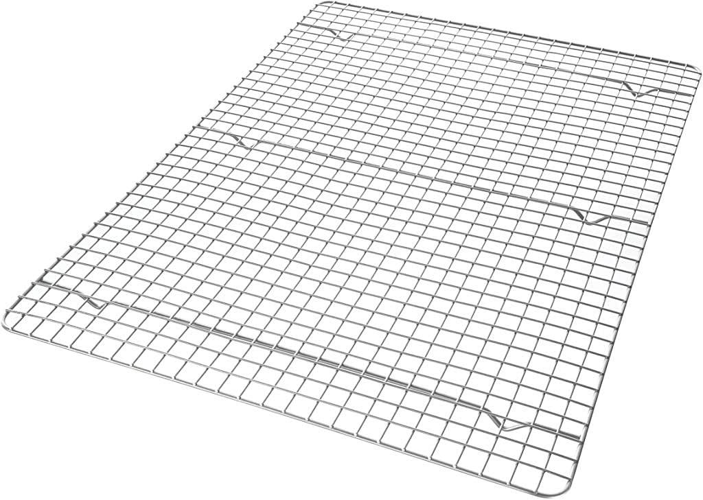 USA Pan X-Large Bakeable Nonstick Cooling Rack, XL, Stainless (XL Sheet Cooling Rack)