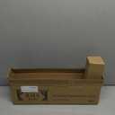 Double Curtain Rods for Windows 28 to 48 inch, 1 inch Matte Black Industrial Curtain Rod Heavy Duty Blackout Wrap Around Curtain Rods (29"-50")