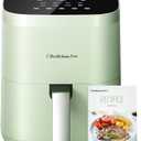 Air Fryer, Beelicious 8-in-1 Smart Compact 4QT Air Fryers, Shake Reminder,450°F Digital Airfryer with Flavor-Lock Tech,Tempered Glass Display, Dishwasher-Safe & Nonstick, Fit for 1-3 People, Avo Green