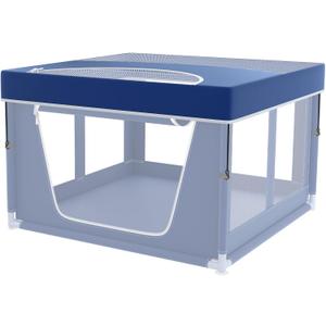 Puppy Playpen Cover, Suitable for 42x42 Dog Playpen, Used to Prevent Pets from Escaping, (Contains Only Cover) Blue