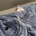 Fu Store Shark Blanket Soft Cozy Flannel Blanket Hoodie Onesie Sleeping Bag Cute Cosplay Wearable Funny Costume for Adult Kid (Medium)