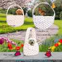 Floral Pet Carrier Sling, Breathable Cotton Dog Purse Carrier, Hand-Free Travel Puppy Purse for Small Dog 10-20 lbs, Cat Sling Chest, Per Mom Dad Gifts(White, Large)