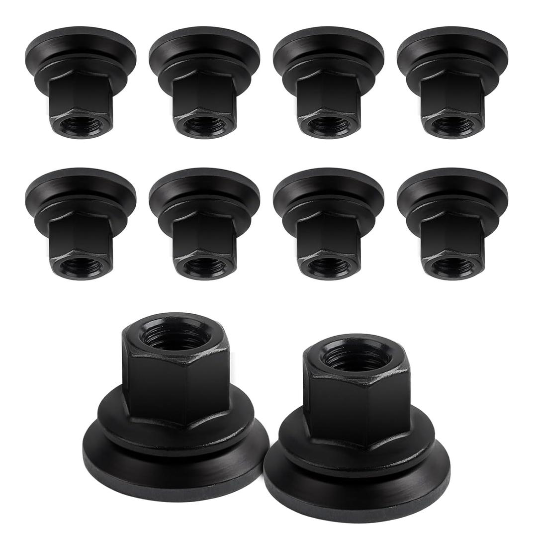 611-936 6509424aa Wheel Lug Nuts Compatible with Dodge/Ram 3500 4500 5500 Models, M14-1.50 Flange - 22mm Hex, 28.5mm Length, Medium, (10pcs)