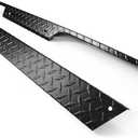 HECASA Rocker Panel Set Compatible with 1994-2013 EZGO TXT Golf Cart Full Powder Coated Diamond Plate Left + Right Black Aluminium