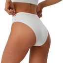 Womens High Rised Cotton Underwear Soft Breathable Panties Deep Length Briefs Underpant Multipack (Black,White, XS)