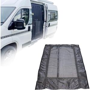 Van Bug Screen, Van Accessories for Mercedes Sprinter Vans and Other Campervans, Bug Mesh Mosquito Net Screen for Sliding Side Door,Van Life Essentials, Magnetic Closure (71 in X 52 in)