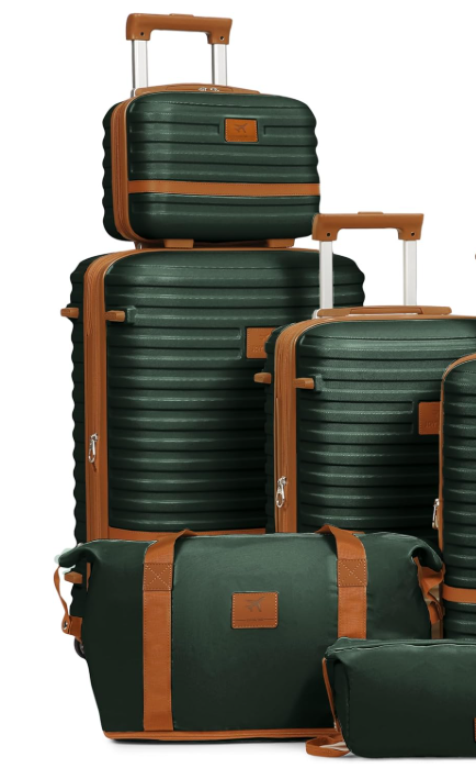 Joyway Luggage Set 4 Piece Suitcase Sets with Spinner Wheel,Hardside Expandable Travel Laggage with TSA Lock