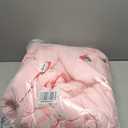 A Nice Night Red Bow Comforter Set,6 Piece Bed in a Bag Matching Sheet Set,Cute Ribbon Bowknot Bedding Sets,Princess Style Strawberry Printed,Light Pink Room Decor for Girls,Full (Blush)