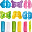 VConejo Color Dough Toys Dough Accessories Set Creations Tools for Kid 2-4-8 Years (Dinosaurs World)