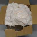 BEDELITE Fleece Throw Blanket for Couch - 300GSM Soft & Warm Fluffy Cream White Blanket, Decorative and Giftable Striped Blankets for Women, Men, 50"x60"